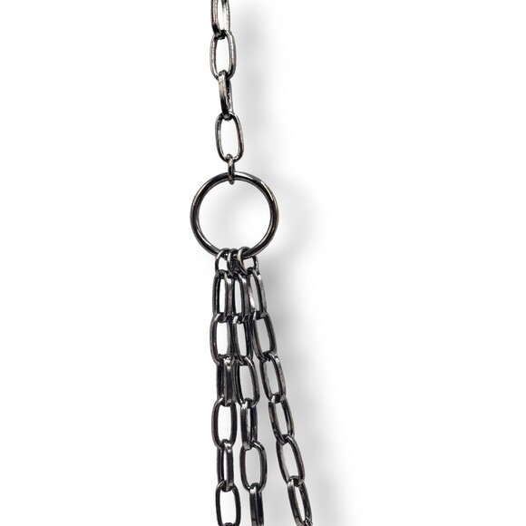 Cookie Lee Multi Strand Large Clear Faceted Beads Necklace Vintage - Picture 7 of 8